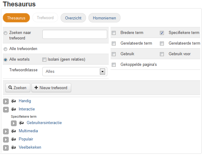 schermafbeelding thesaurus